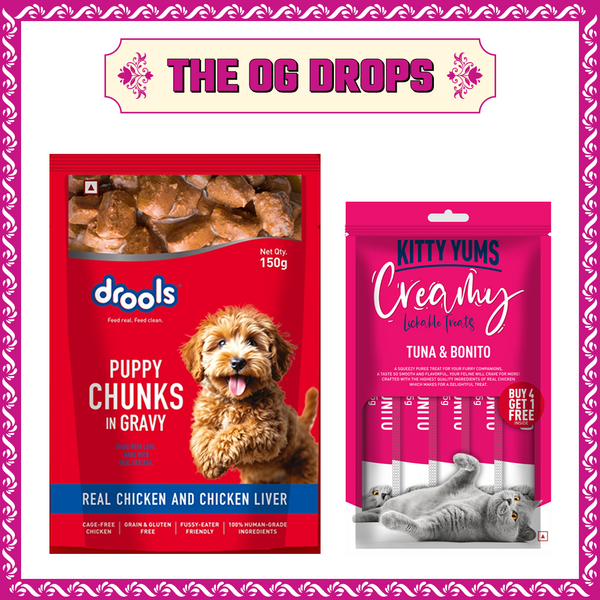 Drools Real Chicken & Chicken Liver Chunks in Gravy Puppy Dog Wet Food
