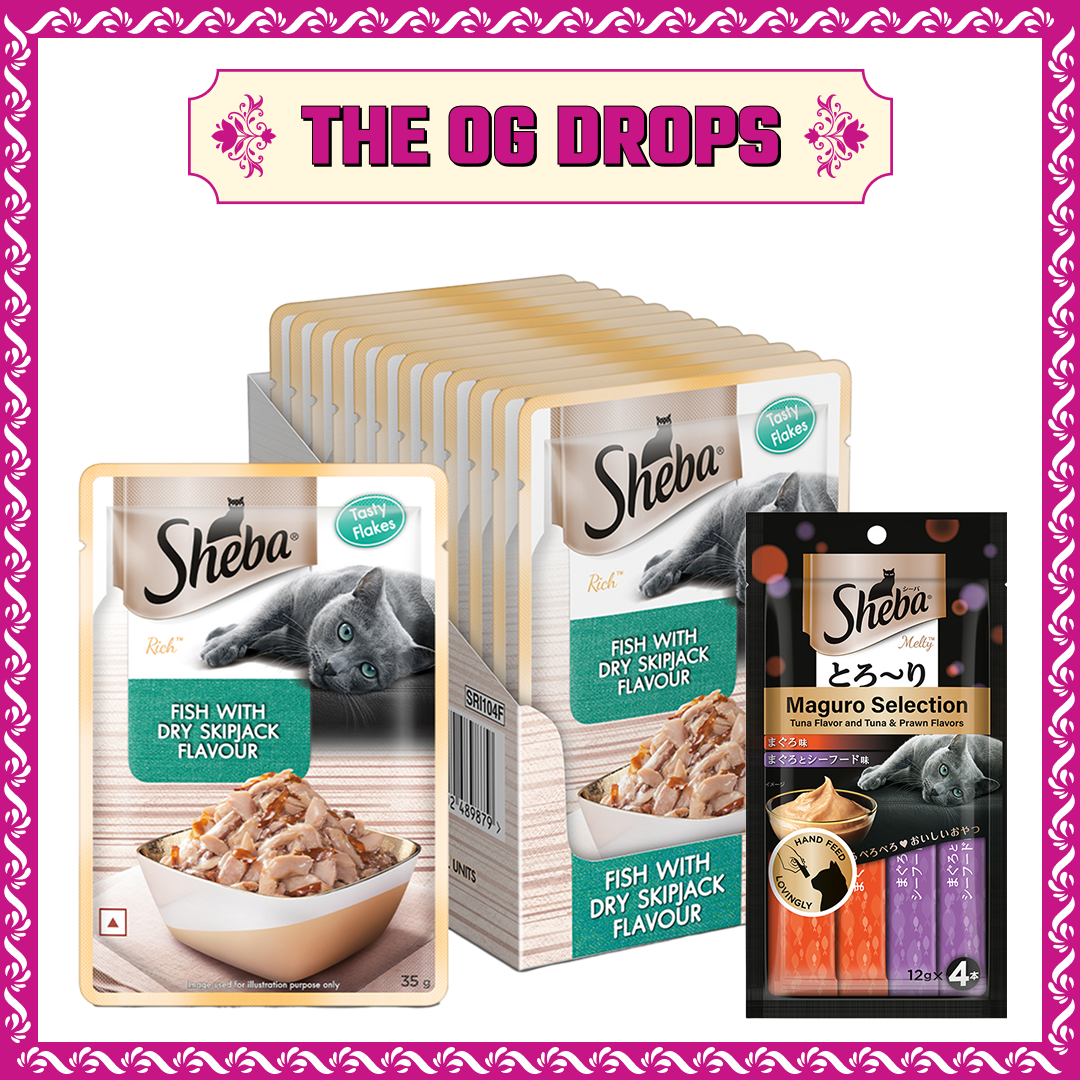 Sheba Fish with Dry Skipjack Premium Cat Wet Food Cats-Wet Food Sheba