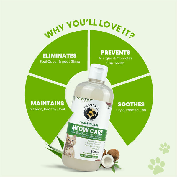 FurBall Story Shampooch Meow Care Shampoo for Cats