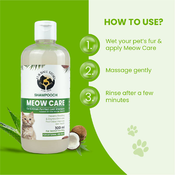 FurBall Story Shampooch Meow Care Shampoo for Cats