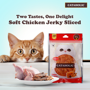 Cataholic Neko Soft Chicken Jerky Sliced Cat Treats