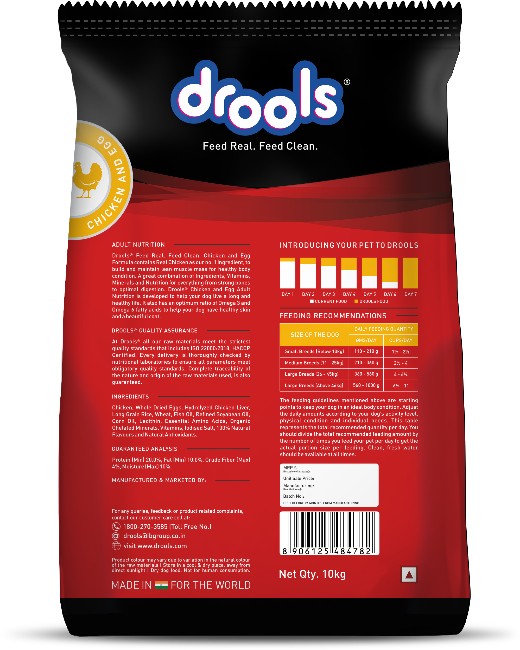 Drools Chicken and Egg Adult Dog Dry Food Dogs- Dry Food Drools