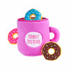 Zippy Paws Zippy Burrows Coffee and Donutz Plush Toy for Dogs Dogs-Toys Zippy Paws 18cm