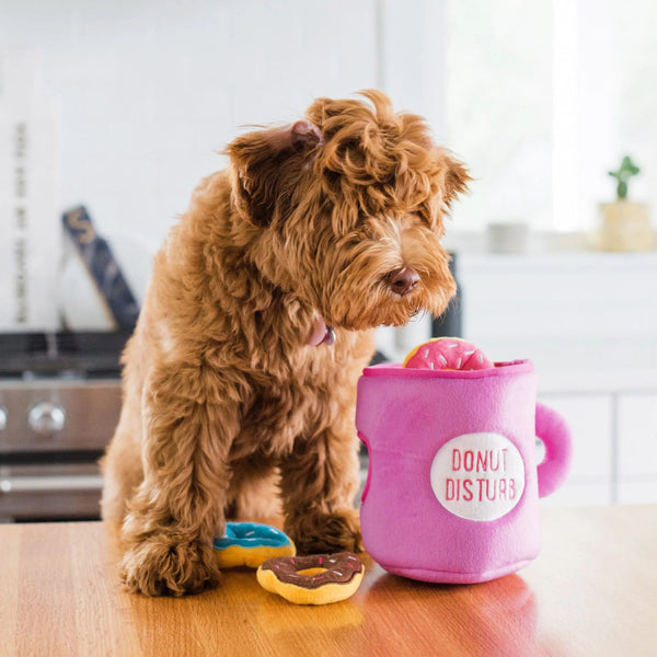 Zippy Paws Zippy Burrows Coffee and Donutz Plush Toy for Dogs