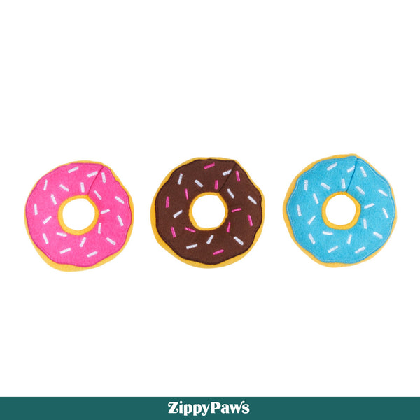 Zippy Paws Zippy Burrows Coffee and Donutz Plush Toy for Dogs