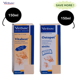 Virbac Calcium & Multivitamin Supplement Combo for Dogs & Cats