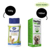 Gutwell Probiotic Powder (100g) & Herbatake Pet Liver Tonic (100ml) Combo for Dogs & Cats