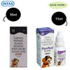 Intas Pomisol Ear Drops (15ml) and Kiskin Lotion (30ml) for Dogs & Cats Combo Both-Pharmacy Intas Pharmacy 30mL+15mL