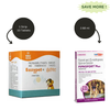 Savavet Fiprofort Plus (Fipronil) Tick & Flea Control Spot On for Dogs (20-40kg) And Intas Eazypet Deworming Tablet (Pack of 10) Combo Dogs-Pharmacy Exclusive Combo 1 Strip (10 tablets) + 2.68mL