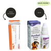 Savavet Ataxin 50mg (Enrofloxacin) Tablet (Pack of 10) And Intas Pomisol Ear Drops for Dogs & Cats (15ml) Combo Both-Pharmacy Exclusive Combo