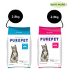 Purepet Ocean Fish and Tuna and Salmon Adult Cat Dry Food Combo Cats- Dry food Purepet 2.8kg+2.8kg