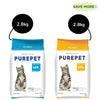 Purepet Seafood and Ocean Fish Adult Cat Dry Food Combo Cats- Dry food Purepet 2.8kg+2.8kg