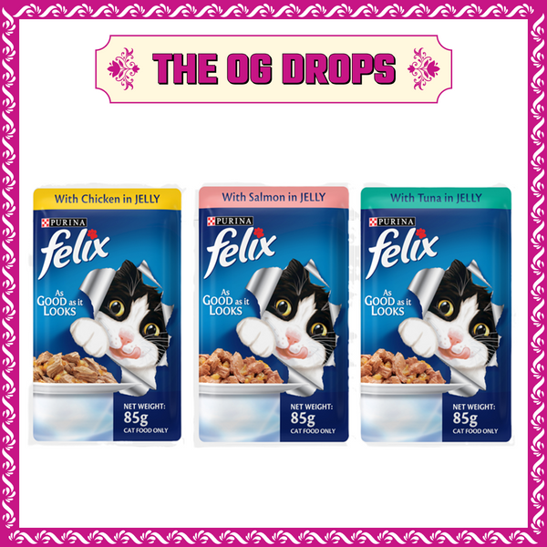 Purina Felix Chicken, Salmon and Tuna with Jelly Adult Cat Wet Food Combo