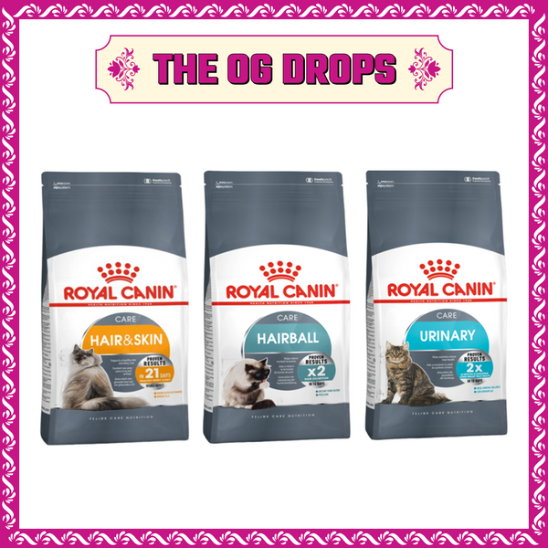 Royal Canin Hair & Skin, Hairball and Urinary Care Adult Cat Dry Food Combo