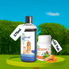 Natural Remedies Lush Me Up Anti Hairfall Shampoo & Orthoron Joint Supplement Dogs & Cats Combo Exclusive Combo Natural Remedies 175mL+10Tab
