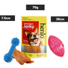 Skatrs Rugby Ball & Pet Vogue Bone Chew Toy with Henlo Chicken Jerky High Protein Treats Dog Combo Exclusive Combo Exclusive Combo 36cm+7.5cm+70g