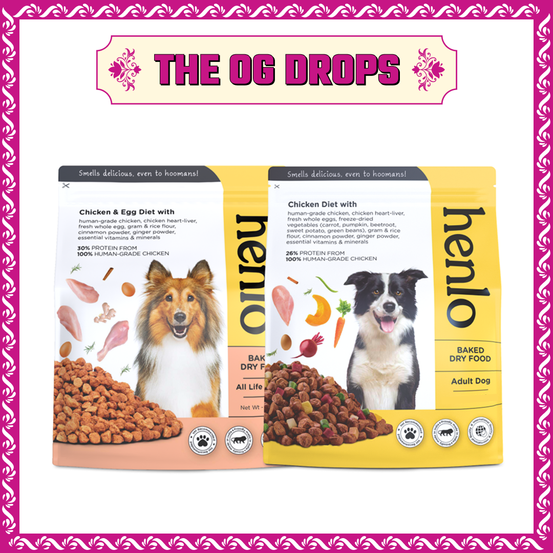 Henlo Chicken & Vegetable and Chicken & Egg Baked Dry Food for Adult Dogs Combo Dogs- Dry Food Henlo