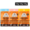 Kennel Kitchen Chicken, Flaxseed, Lamb, Pumpkin, Fish, Turmeric Combo Stick Treats Dog Dog Treats + Others Kennel Kitchen 3x100g