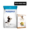 Purepet Chicken & Vegetable Puppy Dog Dry Food Dogs- Dry Food Purepet 9kg+100g Fresh Food Free