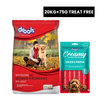 Drools Optimum Performance Adult Dog Dry Food Dogs- Dry Food Drools 20kg+75g Treat Free