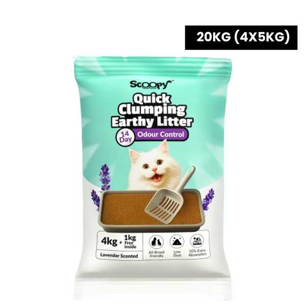 Scoopy Cat Litter | Lavender Scented | 100% Natural Indian Brown Sand