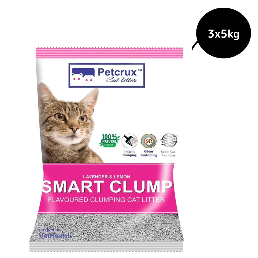 Petcrux Lavender & Lemon Scented Smart Clumping Cat Litter