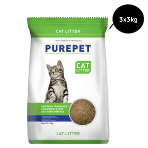 Purepet Lavender Scented Clumping Cat Litter