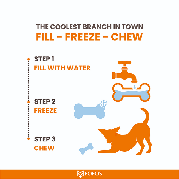 Barkbutler x Fofos Cooling Branch Chew Toy for Dogs