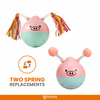 Barkbutler x Fofos Crazy Tumbler Pig Toy for Cats