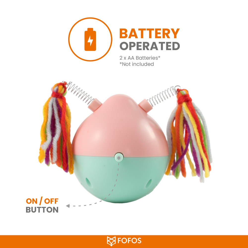Barkbutler x Fofos Crazy Tumbler Pig Toy for Cats