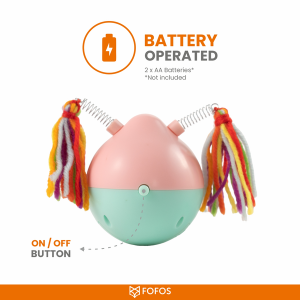 Barkbutler x Fofos Crazy Tumbler Pig Toy for Cats