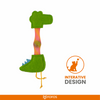 Barkbutler x Fofos Crocodile Flick Tube Catnip Toy for Cats Cats-Toys Barkbutler
