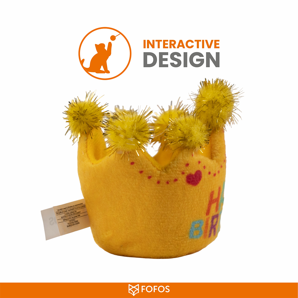 Barkbutler x Fofos Birthday Crown Catnip Toy for Cats Cats-Toys Barkbutler