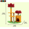 Skatrs Pawradise Tower Cat Tree for Cats and Kittens Cats-Toys Skatrs