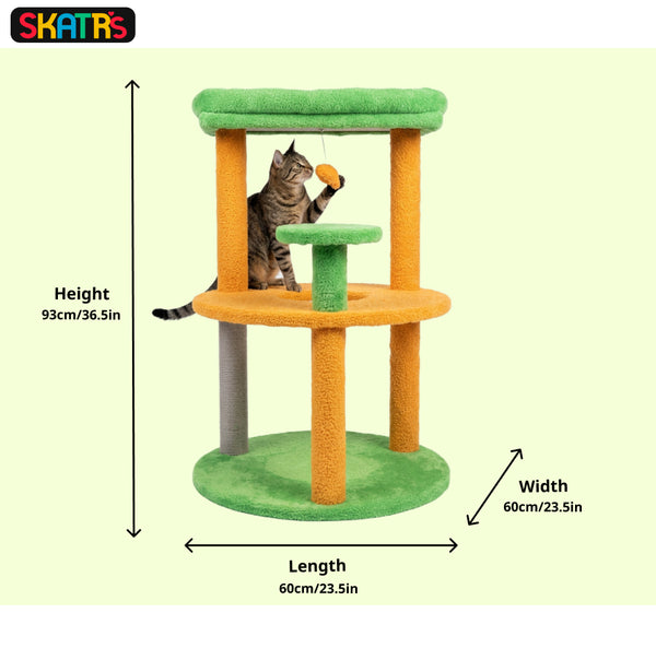 Skatrs Cozy Cove Cat Tree for Cats and Kittens