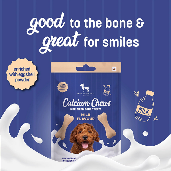 HUFT Gluten Free Bite Sized Calcium Milk Bone Chew Dog Treats