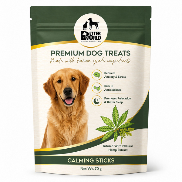 Petter World Calming Sticks with Hemp Oil Dog Treats