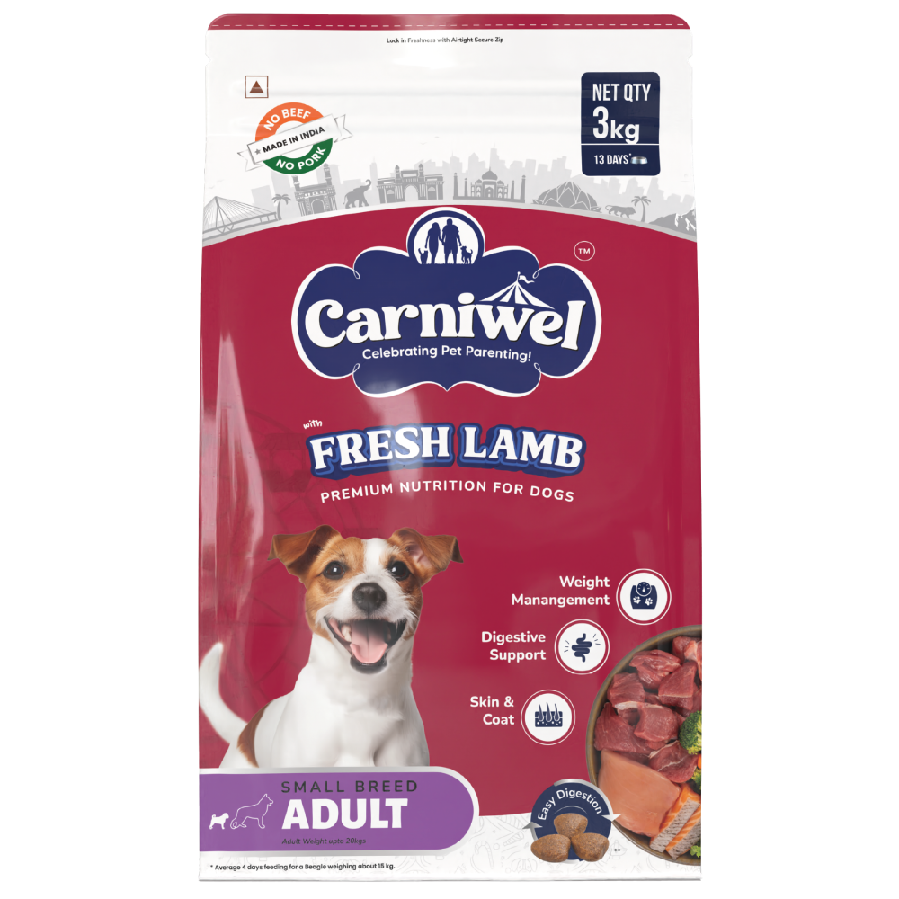 Carniwel Fresh Lamb Small Breed Adult Dog Dry Food Dogs- Dry Food Carniwel 3kg
