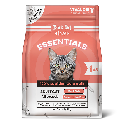 Bark Out Loud Essentials Real Fish Adult Cat Dry Food