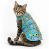 Pawsindia Traditional Nawabi Embroidered Kurta for Cats (Sky Blue) Cats-Clothing & Accessories Pawsindia Dropship M