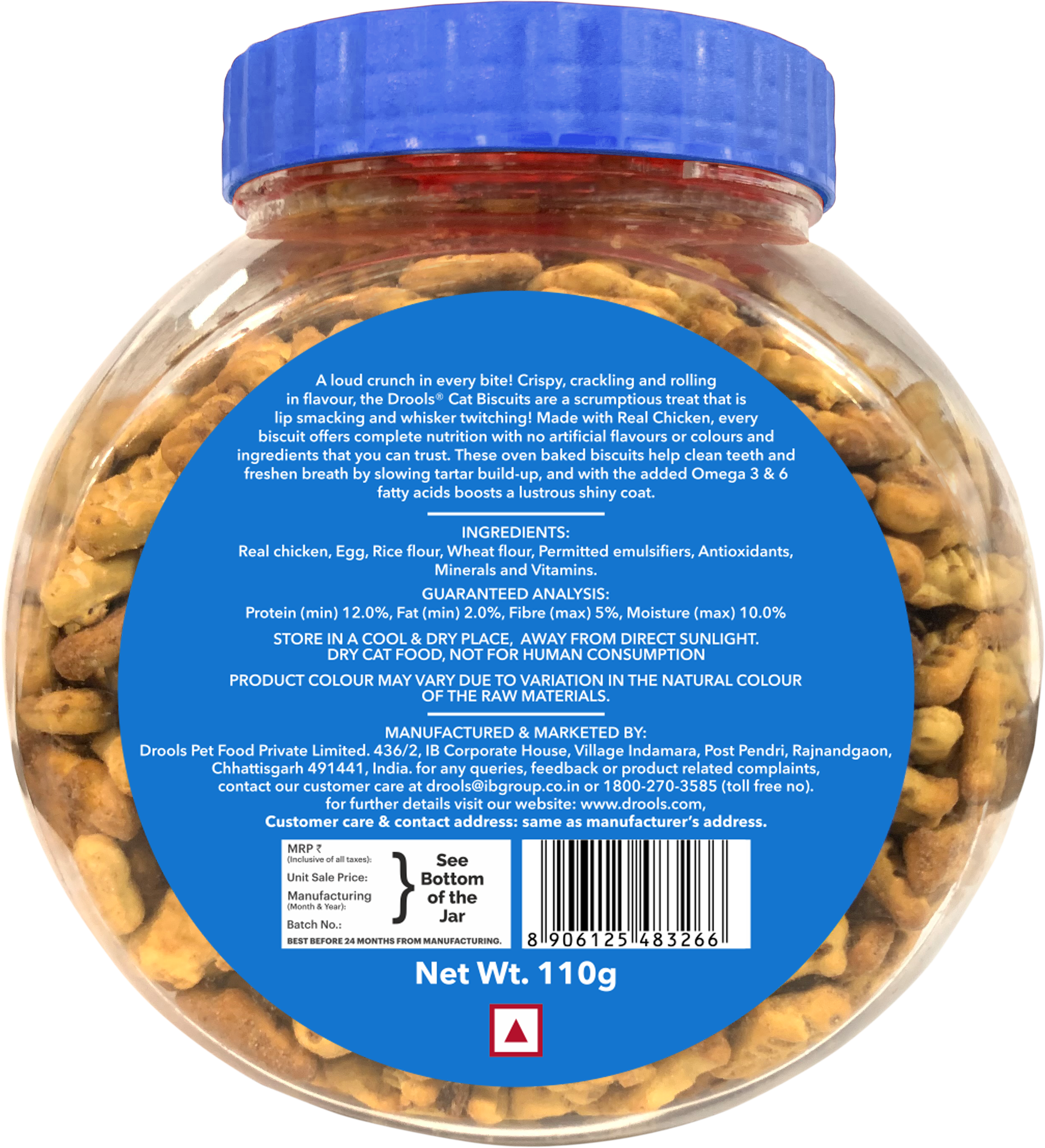 Drools Biscuit Cat Treat (110g) Cats-Treats & Others Drools