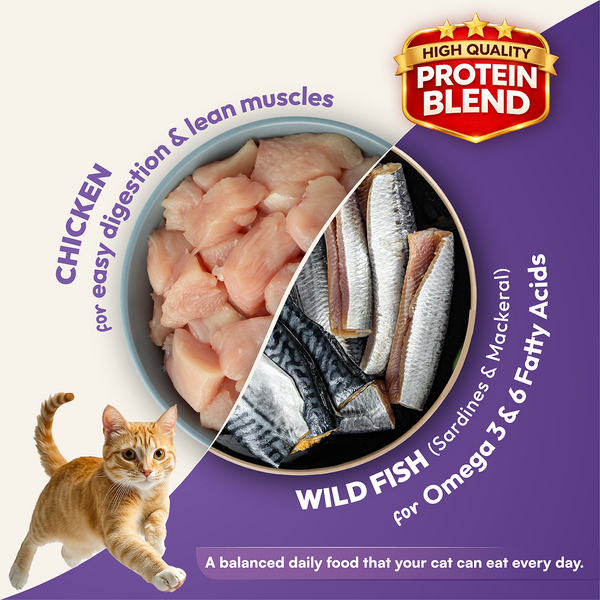 DatGud Chicken & Wild Fish Adult Cat Dry Food
