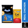 Drools Real Chicken Adult Cat Dry Food Cats- Dry food Drools 7kg+5kg Litter Free
