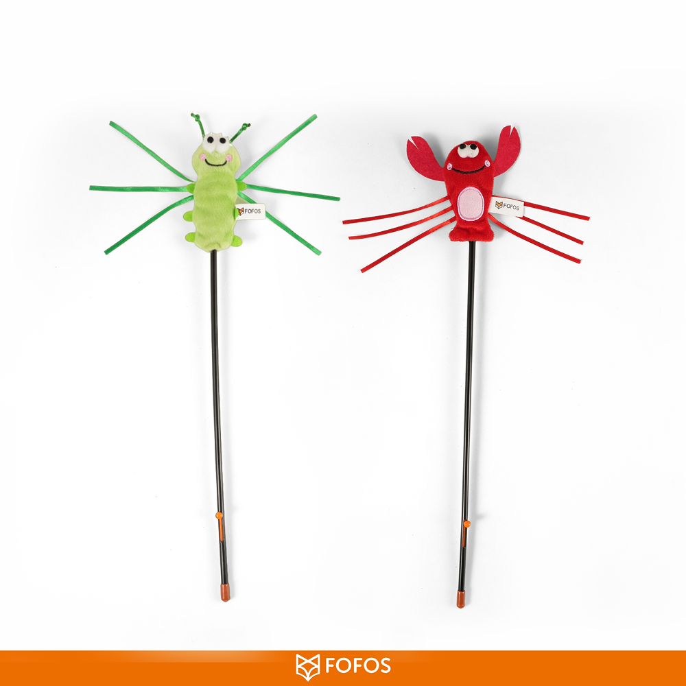 Barkbutler x Fofos Wand Moving Lobster Teaser Toy for Cats Cats-Toys Barkbutler