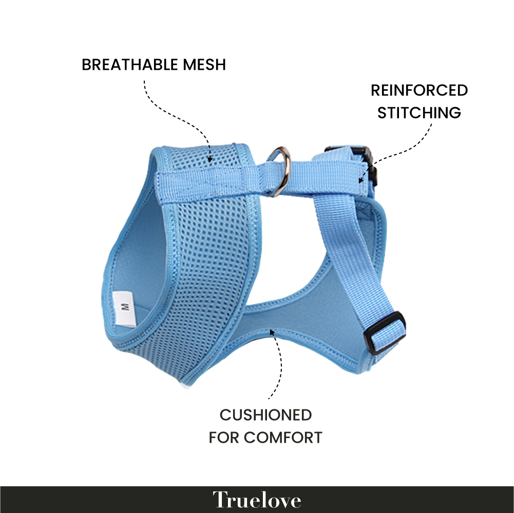 Truelove Classic Harness for Cats and Small Dogs (Blue)