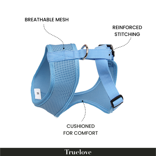 Truelove Harness for Cats and Small Dogs (Blue)