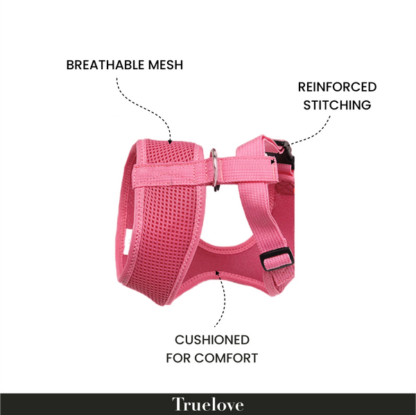 Truelove Harness for Cats and Small Dogs (Pink)
