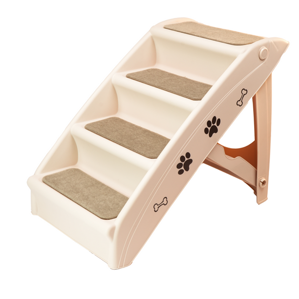 Skatrs 4 Step Easy Access Pet Stairs for Dogs & Cats