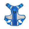 Skatrs Fully Padded Comfort Electric Reflective Harness for Dogs & Cats (Blue) Both-Collar, Leashes, harnesses Skatrs