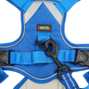 Skatrs Fully Padded Comfort Electric Reflective Harness for Dogs & Cats (Blue) Both-Collar, Leashes, harnesses Skatrs